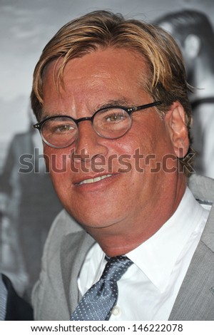 Creator/Executive Producer Aaron Sorkin at the season two premiere of HBO\'s The Newsroom at Paramount Studios, Hollywood. July 10, 2013  Los Angeles, CA