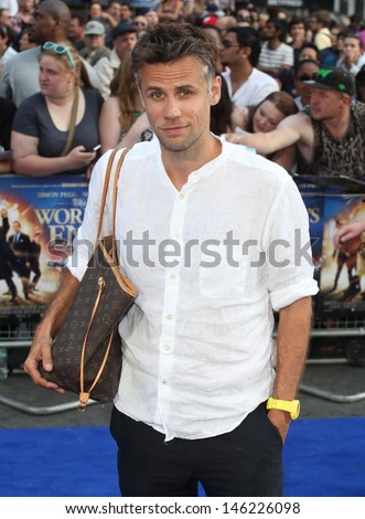 Richard Bacon arriving for The World\'s End World Premiere, at Empire Leicester Square, London. 10/07/2013