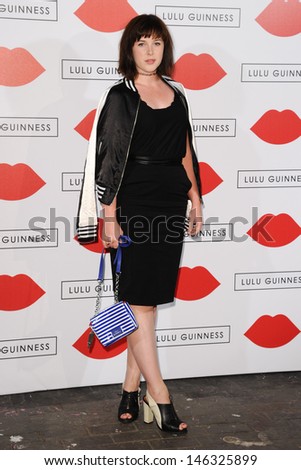 Alexandra Roach arrives for The Lulu Guinness Paint Project Event at the Old Sorting Office, London. 11/07/2013
