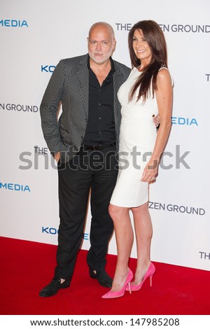 Gary Goldsmith and Julie-Ann Brown arriving for The Frozen Ground UK Premiere, at Vue West End, London. 17/07/2013