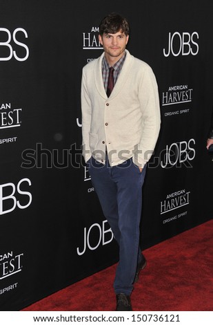 Ashton Kutcher at the Los Angeles premiere of his movie \