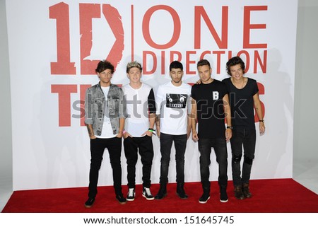 One Direction at the One Direction This is Us film - press conference, London. 19/08/2013