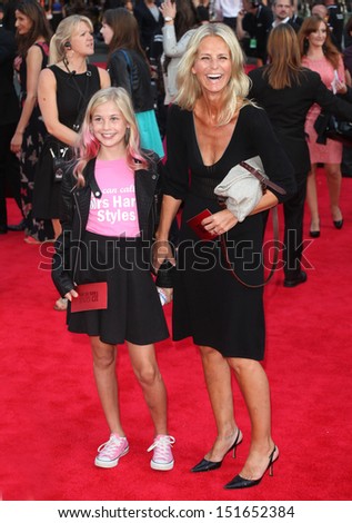 Ulrika Jonsson and daughter Bo at the UK Premiere of \'One Direction, This Is Us\' at the Empire Leicester Square, London. 20/08/2013
