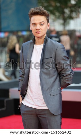 Connor Maynard arriving for the One Direction This is Us World film premiere, London. 20/08/2013