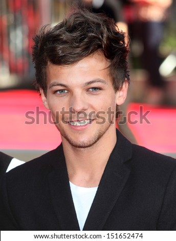 Louis Tomlinson From One Direction Arriving At The Uk Premiere Of \'One Direction, This Is Us\' At The Empire Leicester Square, London. 20/08/2013