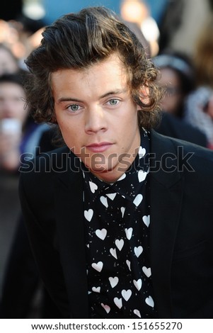 Harry Styles From One Direction Arriving For The &Quot;One Direction: This Is Us&Quot; World Premiere At The Empire, Leicester Square, London. 20/08/2013