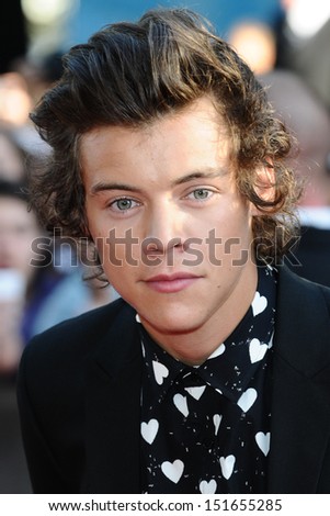 Harry Styles from One Direction arriving for the \