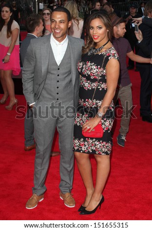 Rochelle Wiseman and Marvin Humes at the UK Premiere of \'One Direction, This Is Us\' at the Empire Leicester Square, London. 20/08/2013