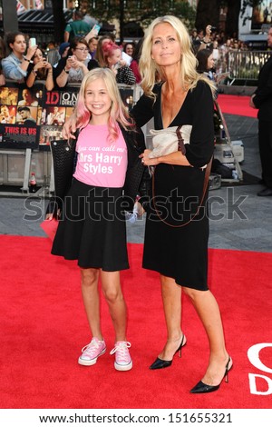 Ulrika Jonsson and daughter arriving for the \