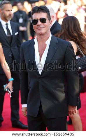 Simon Cowell arriving for the One Direction This is Us World film premiere, London. 20/08/2013