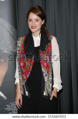 Sophie Rundle arriving for the UK premiere of Peaky Blinders held at the BFI Southbank, London. 21/08/2013