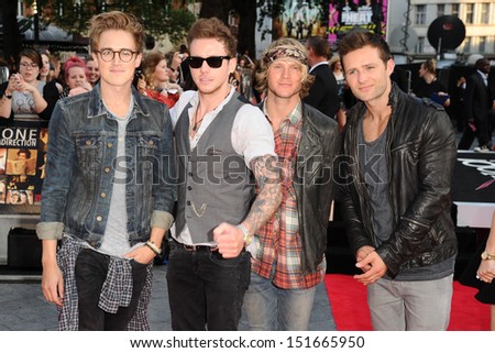McFly arriving for the \