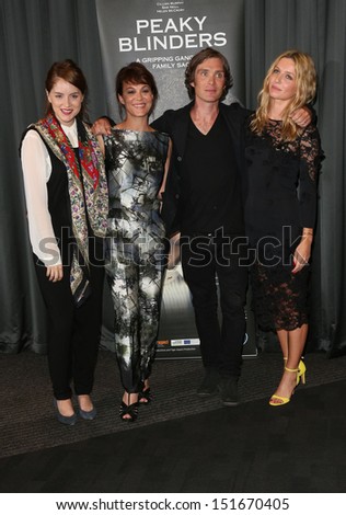 Sophie Rundle, Helen McCrory, Cillian Murphy and Annabelle Wallis arriving for the UK premiere of Peaky Blinders held at the BFI Southbank, London. 21/08/2013