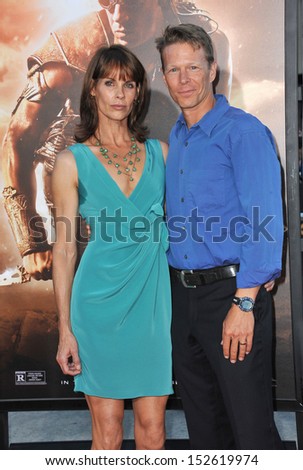 Alexandra Paul & husband at the world premiere of 