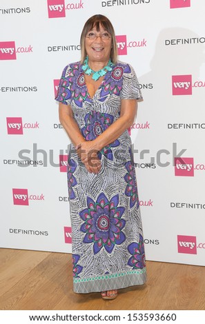 Hilary Alexander at the Launch party for Very.co.uk introducing the new fashion brand Definitions at Somerset House London. 04/09/2013