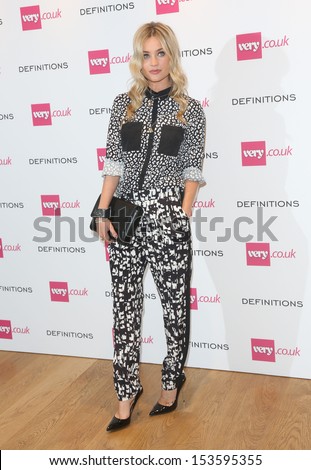 Laura Whitmore at the Launch party for Very.co.uk introducing the new fashion brand Definitions at Somerset House London. 04/09/2013