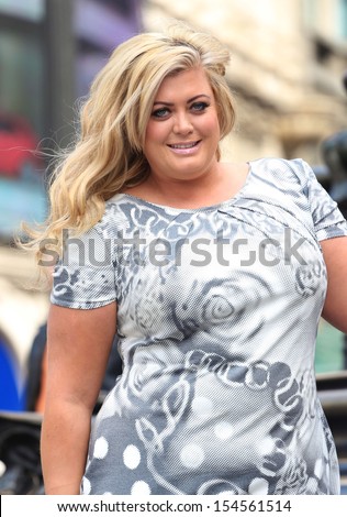 Gemma Collins unveils new Peta campaign in Piccadilly Circus London. 10/09/2013