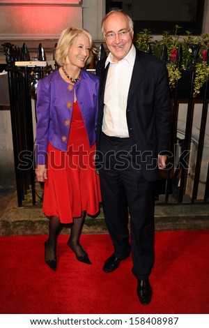 Michael Howard and Lady Sandra Howard arriving for the BFIs LUMINOUS Gala charity dinner at No.8 Northumberland Avenue, London. 08/10/2013