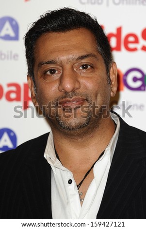 Nitin Ganatra arriving for the 2013 Inside Soap Awards, at the Ministry Of Sound, London. 21/10/2013