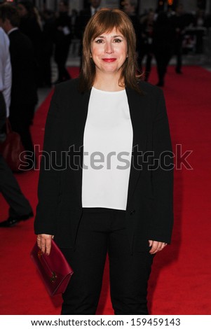Abi Morgan arriving for the premiere of \