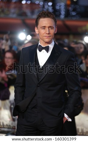 Tom Hiddleston arriving for the world premiere of \