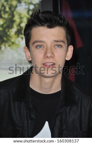 Asa Butterfield at the premiere of 