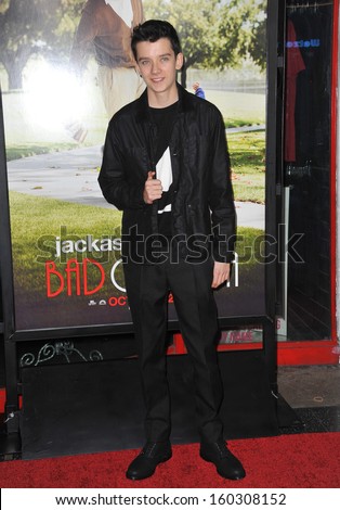 Asa Butterfield at the premiere of 