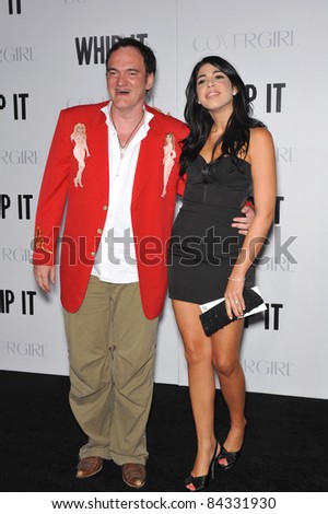 Quentin Tarantino & date at the Los Angeles premiere of \