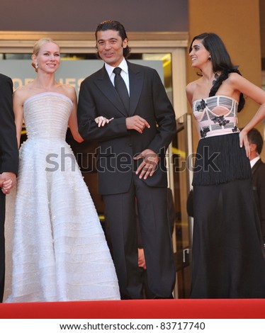 Naomi Watts (left), Khaled Nabawyi & Liraz Charhi at premiere for \