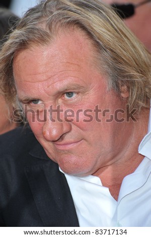 Gerard Depardieu at the premiere for \