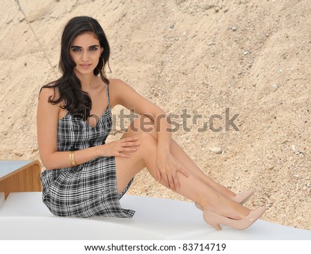 Israeli actress Liraz Charhi in Cannes to promote her movie \