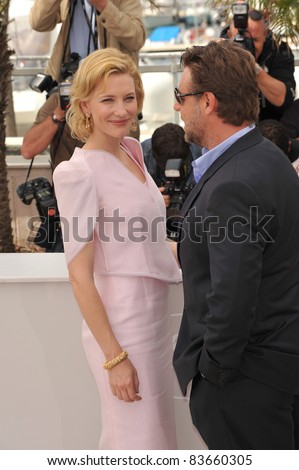 Cate Blanchett & Russell Crowe  at the 63rd Festival de Cannes where their movie \