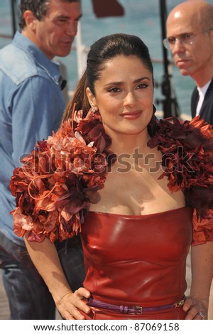 Salma Hayek at the photocall for her new animated movie \