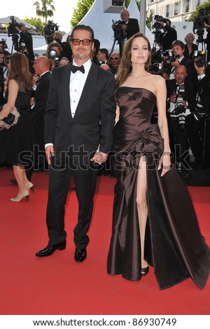 Brad Pitt & Angelina Jolie at the gala premiere of his new movie \