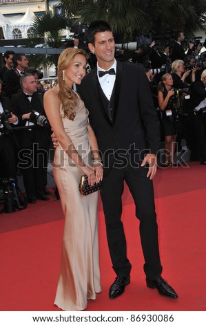 Novak Djokovic & Jelena Ristic at the gala premiere of 