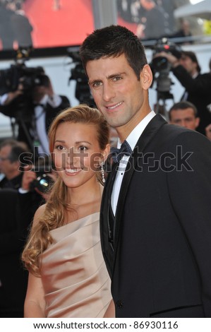 Novak Djokovic & Jelena Ristic at the gala premiere of \