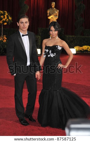 Zac Efron & Vanessa Hudgens at the 81st Academy Awards at the Kodak Theatre, Hollywood. February 22, 2009  Los Angeles, CA Picture: Paul Smith / Featureflash