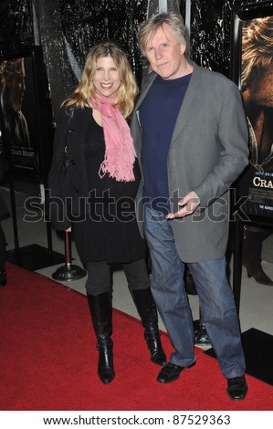 Gary Busey & wife at the Los Angeles premiere of \