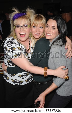Criminal Minds stars Kirsten Vangsness (left), A.J. Cook & Paget Brewster at party to celebrate the 100th episode of the show. October 19, 2009  Los Angeles, CA Picture: Paul Smith / Featureflash