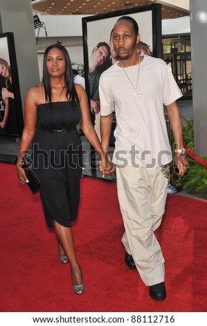 RZA & date at the world premiere of his new movie \