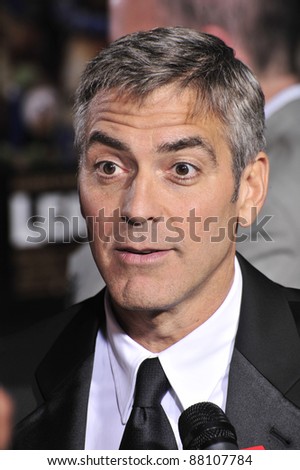 stock photo : George Clooney at the world premiere of his new movie stock photo : George Clooney at the world premiere of his new movie