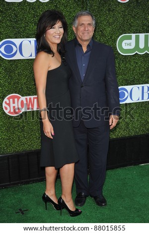 CBS TV boss Leslie Moonves & wife Julie Chen at CBS TV Summer Press Tour Party in Beverly Hills.  July 28, 2010  Los Angeles, CA Picture: Paul Smith / Featureflash