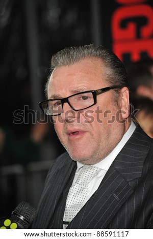 Ray Winstone at the Los Angeles premiere of his new movie \
