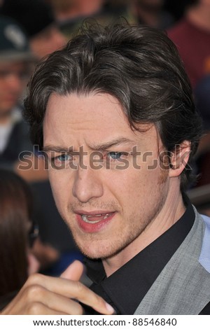 James McAvoy at the world premiere of his new animated movie \