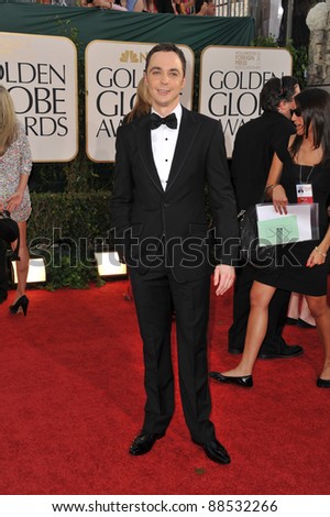 Jim Parsons at the 68th Annual Golden Globe Awards at the Beverly Hilton Hotel. January 16, 2011  Beverly Hills, CA Picture: Paul Smith / Featureflash