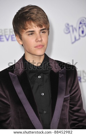 Justin Bieber at the Los Angeles premiere of his new movie \