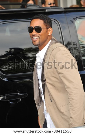 Will Smith at the Los Angeles premiere of his son Jaden\'s new movie \