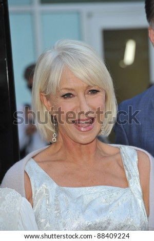 Dame Helen Mirren at the Los Angeles premiere of her new movie \