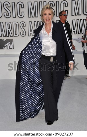 Jane Lynch at the 2010 MTV Video Music Awards at the Nokia Theatre L.A. Live in downtown Los Angeles. September 12, 2010  Los Angeles, CA Picture: Paul Smith / Featureflash