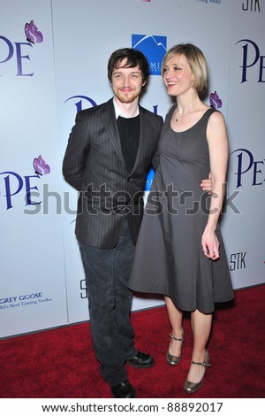 James McAvoy & date at the Los Angeles premiere of his new movie \